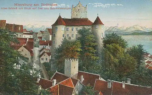 Meersburg a.B. Altes Schloss und See-Blick ngl 133.347