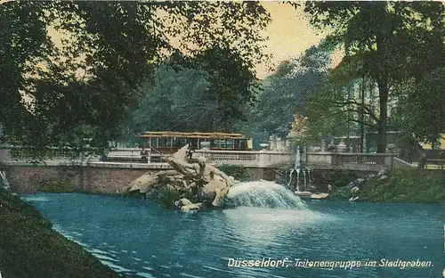 Düsseldorf Tritonengruppe Stadtgraben gl1909 132.622