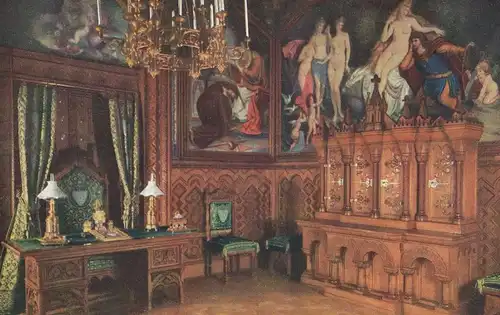 Schloss Neuschwanstein Arbeitszimmer ngl 136.176