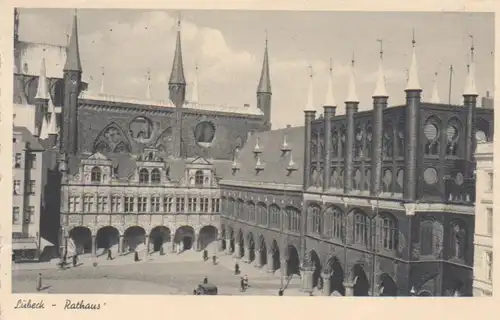 Lübeck Rathaus gl1954 202.617