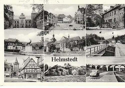 Helmstedt Mehrbildkarte gl1955 C4113