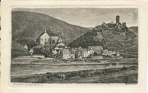 Beilstein mit Burg Metternich ngl 134.082