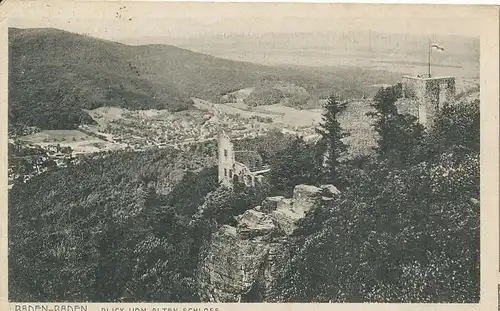 Baden-Baden Blick vom Alten Schloss gl1919 132.984