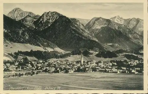 Oberstdorf Panorama glca.1920 135.294