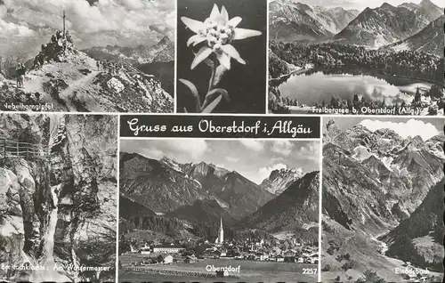 Oberstdorf im Allgäu Mehrbildkarte gl1966 135.469