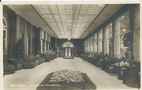 Baden-Baden Kurhaus Die Wandelhalle gl1929 132.993