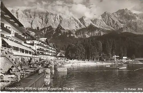 Eibsee-Hotels bei Garmisch mit Zugspitze gl1961 C1320