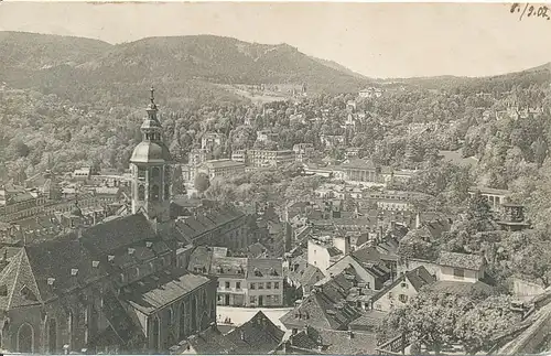 Baden-Baden vom neuen Schloss gesehen gl1907 133.786