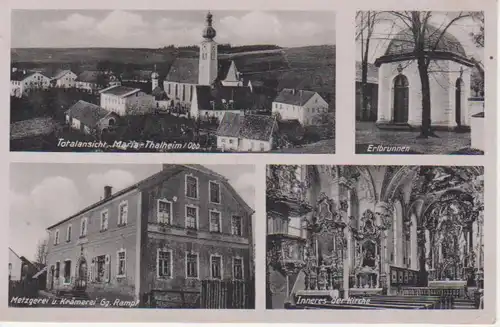Maria-Thalheim Metzgerei Kirche Brunnen gl1944 203.488