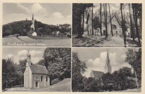 St. Kastl Vereinshaus Kapelle Kirche gl1940 208.005