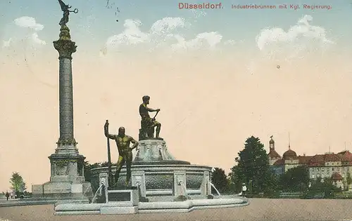 Düsseldorf Industriebrunnen feldpgl1916 132.676