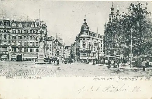 Frankfurt a.M. Blick vom Opernplatz gl1900 132.170