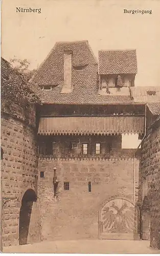 Nürnberg Burgeingang feldpgl1914 C3597