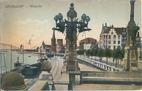 Düsseldorf Rheinufer gl1911 132.712