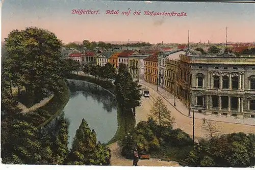 Düsseldorf Blick auf die Hofgartenstrasse gl1930? C2284