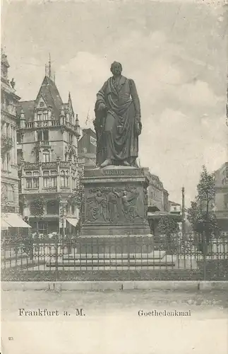 Frankfurt a.M. Goethedenkmal gl1905 132.314