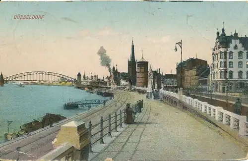 Düsseldorf Rheinufer gl1912 132.741