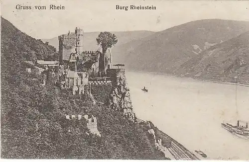 Burg Rheinstein am Rhein gl1908 C1969