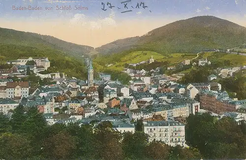 Baden-Baden Panorama feldpgl1917 133.000