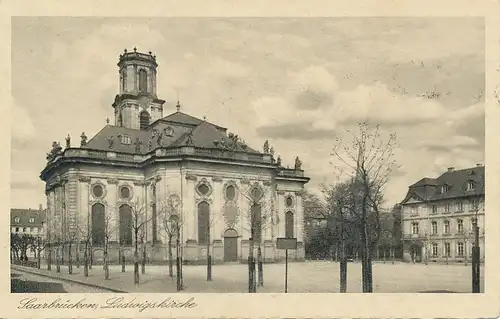 Saarbrücken Ludwigskirche gl1938 131.042