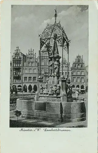 Münster Lambertibrunnen gl1938 132.877