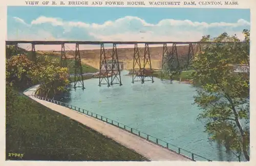 Clinton, Mass. Wachusett Dam gl1936 204.414