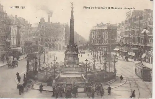 Brüssel Platz und Anspach-Denkmal feldpgl1915 203.682