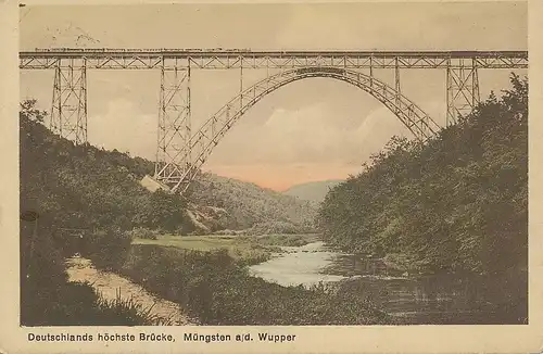 Müngsten a.d. Wupper Höchste Brücke gl1926 132.426