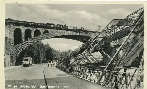 Elberfeld Sonnborner Brücke gl1939 132.518