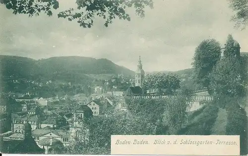 Baden-Baden v.d. Schlossgarten-Terrasse ngl 132.929