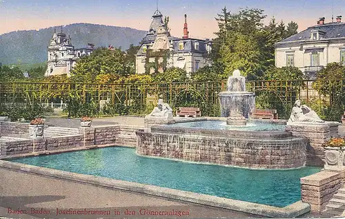 Baden-Baden Josefinenbrunnen Gönneranlagen ngl 132.949