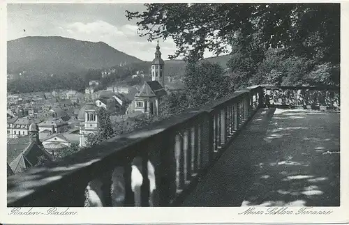 Baden-Baden Neues Schloss Terrasse ngl 132.959