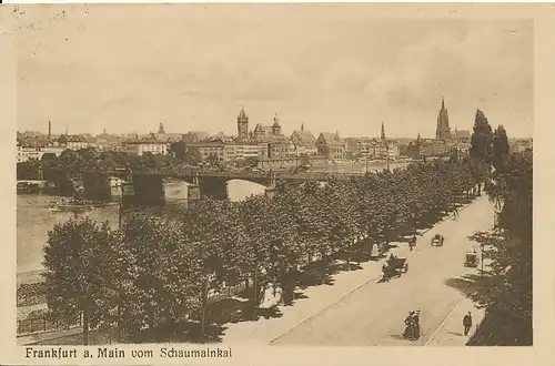 Frankfurt a.M. Blick vom Schaumainkai gl1929 131.937