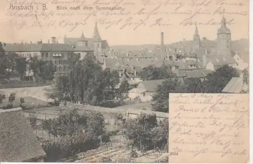 Ansbach i.B. Blick nach dem Gymnasium gl1905 209.890