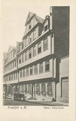 Frankfurt a.M. Goethes Geburtshaus ngl 131.982