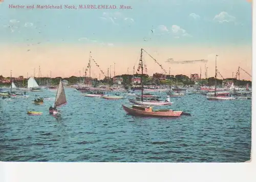 Marblehead, Mass. Harbor and Neck gl1914 204.148