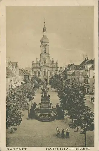 Rastatt katholische Stadtkirche ngl 133.714