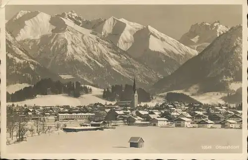 Oberstdorf Panorama im Winter gl1940 135.404