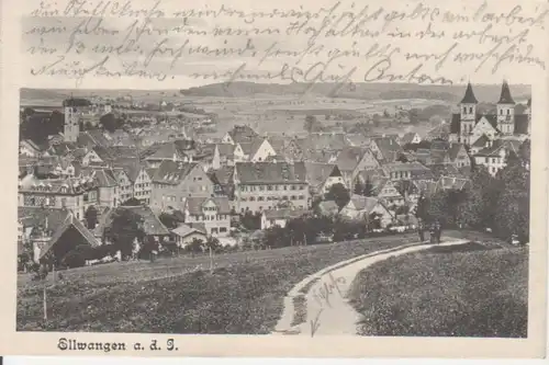 Ellwangen Stadtpanorama gl1909 204.946