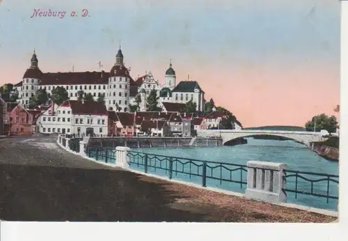 Neuburg a.D. Blick zum Schloss feldpgl1916 210.051