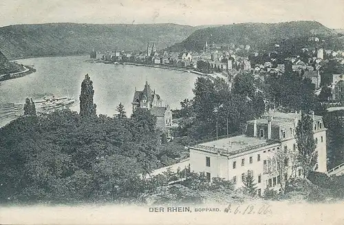 Boppard am Rhein Panorama gl1906 133.926