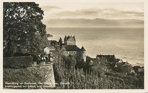 Meersburg Der Ödenstein mit Schloss gl1936 133.337