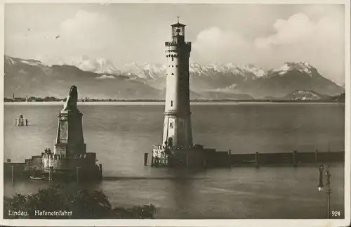 Lindau i.B. Hafeneinfahrt gl1938 134.960