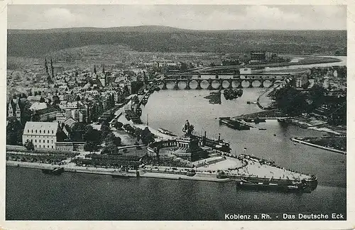 Koblenz Panorama Deutsches Eck ngl 133.974