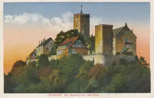 Wartburg von Süd-West bei Eisenach bahnpgl1919 135.941
