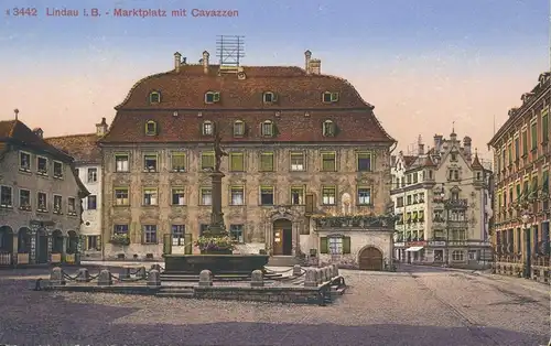 Lindau i.B. Marktplatz mit Cavazzen ngl 134.981