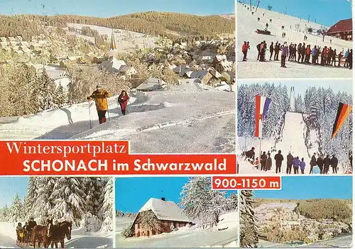 Schonach im Schwarzwald Teilansichten gl1978 133.195