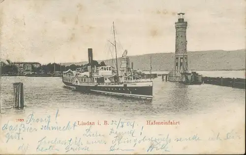 Lindau i.B. Hafeneinfahrt gl1904 134.999