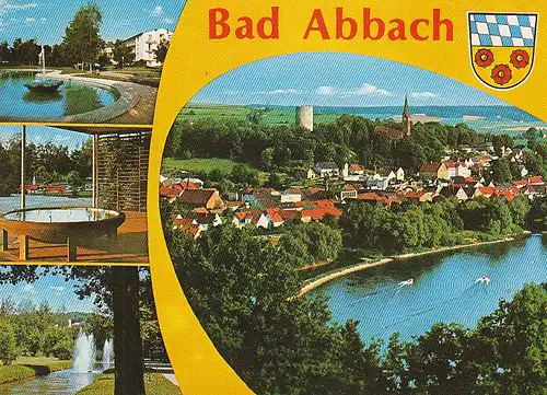 Schwefelbad Abbach Mehrbildkarte gl1978 C4567