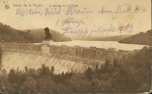 Vallée de la Vesdre - Le Barrage feldpgl1917 135.537